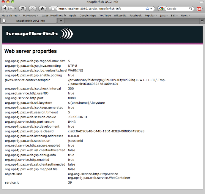 HTTP Server Properties